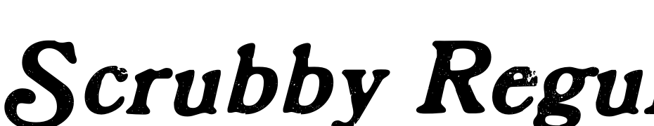 Scrubby Regular cкачати шрифт безкоштовно